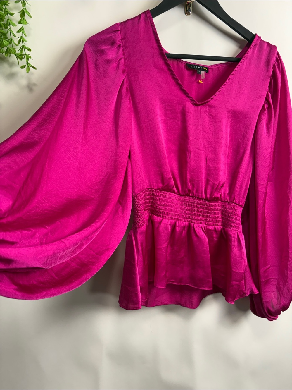 1. State Bright Pink Blouse